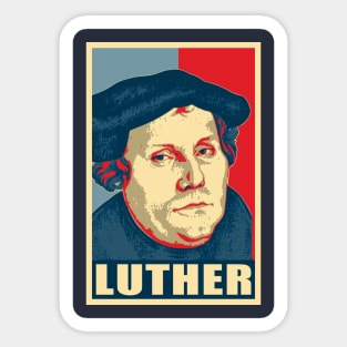 Martin Luther Propaganda Poster Art Sticker